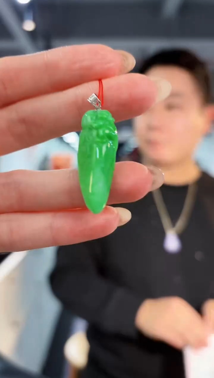【闪购商品】翡翠颈饰18K金镶嵌缅料A货/支持复检/一件