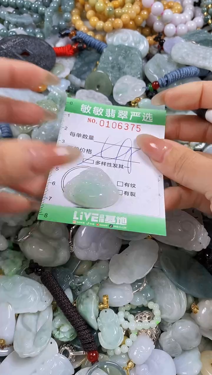 【闪购商品】翡翠颈饰未镶嵌闪购0106375多样性发其一