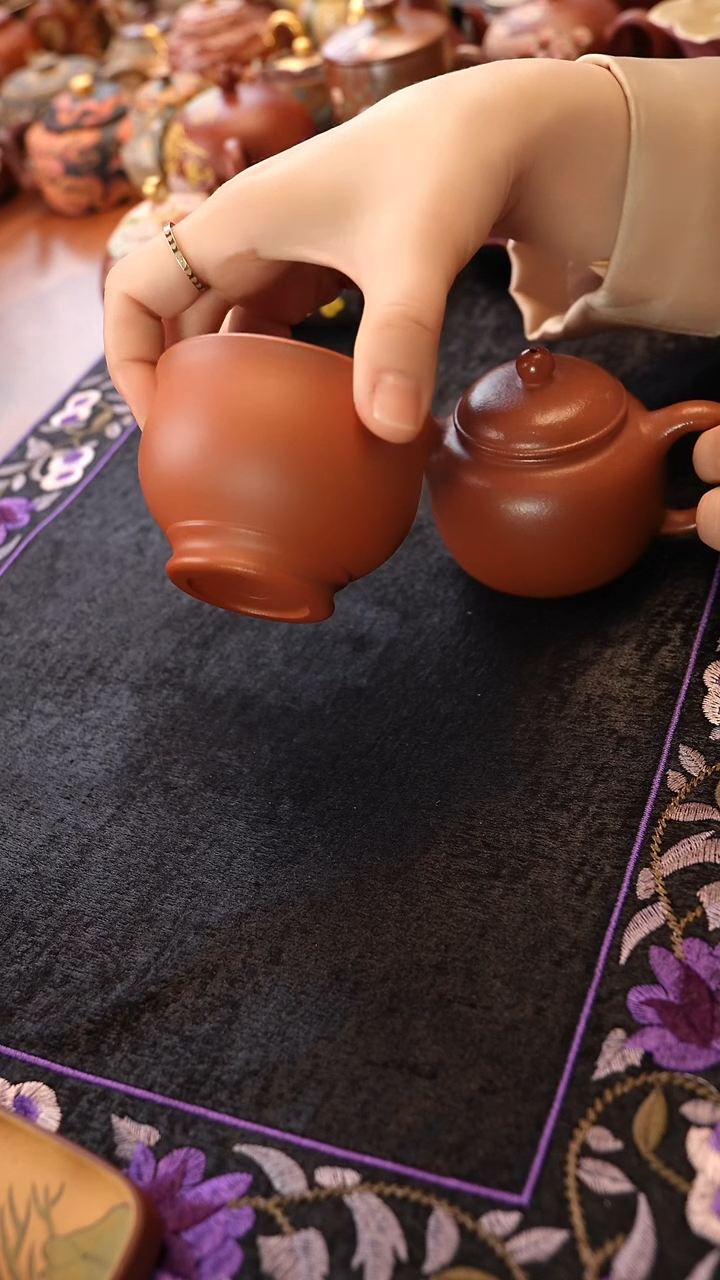 茶壶紫砂朱泥杯子