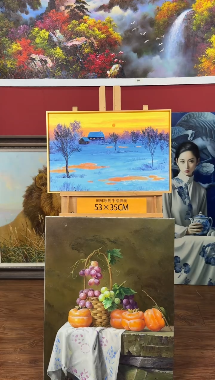 油画【22号】约53*35cm丨朝鲜原创纯手绘孤品油画丨顺丰包邮