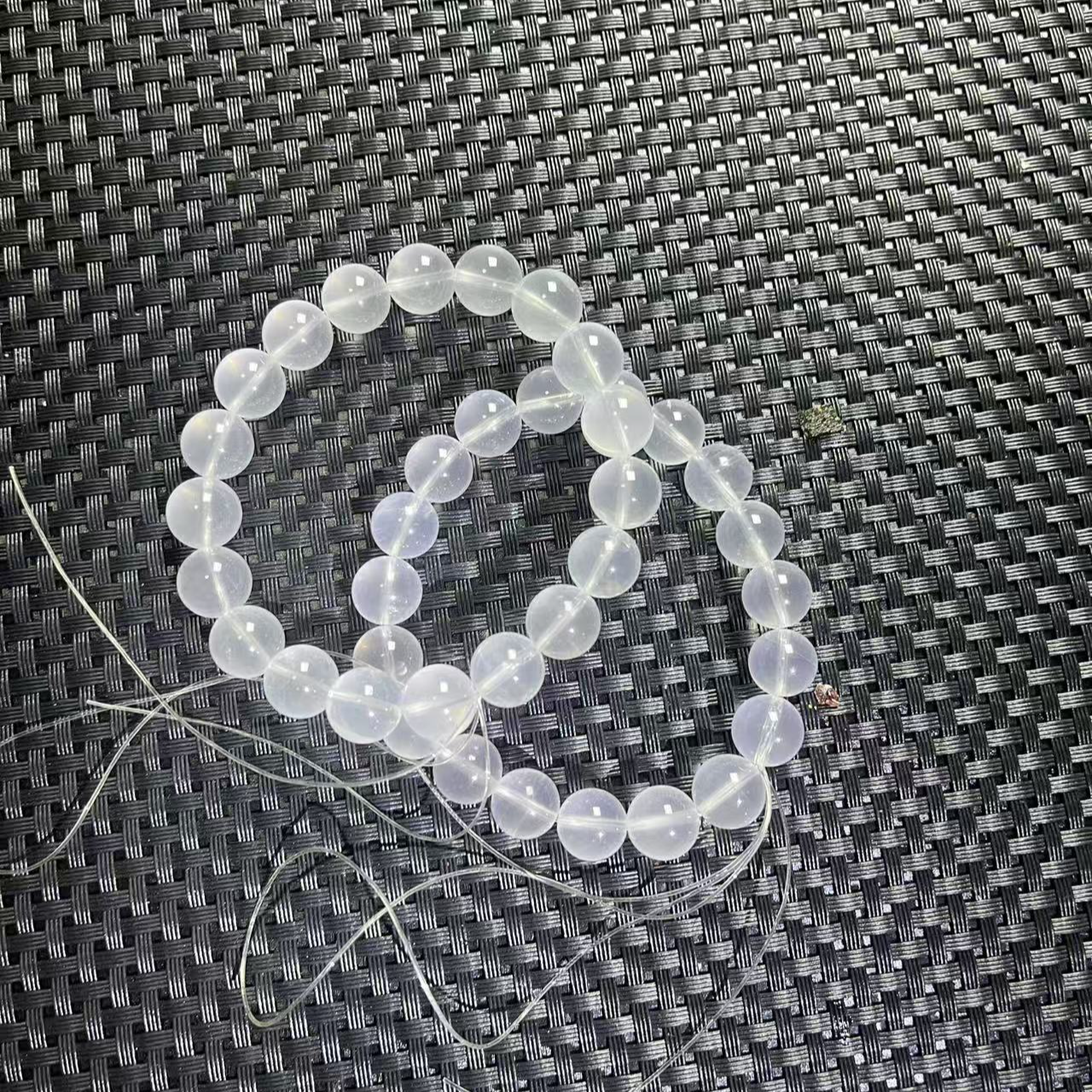 天然奶白晶10m手链女款简约