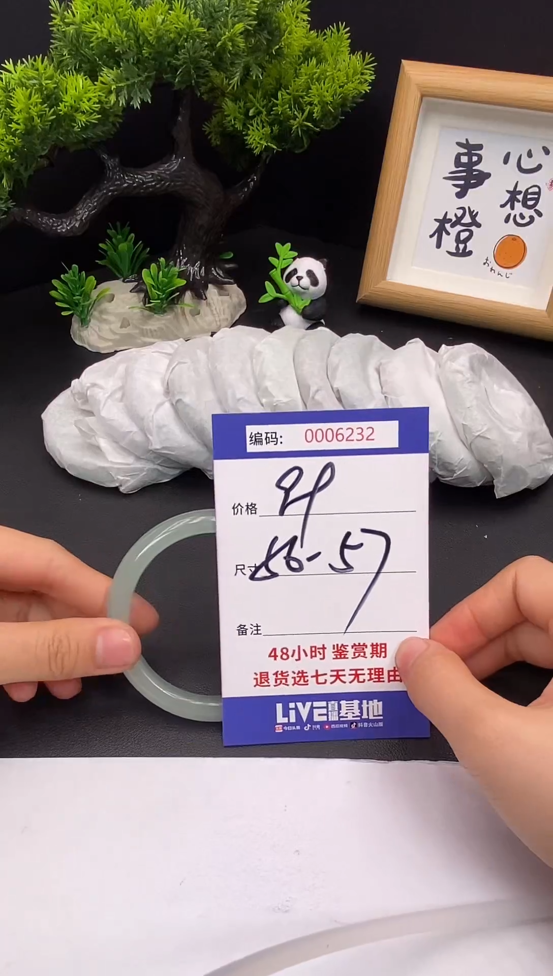 未镶嵌手镯翡翠0006232