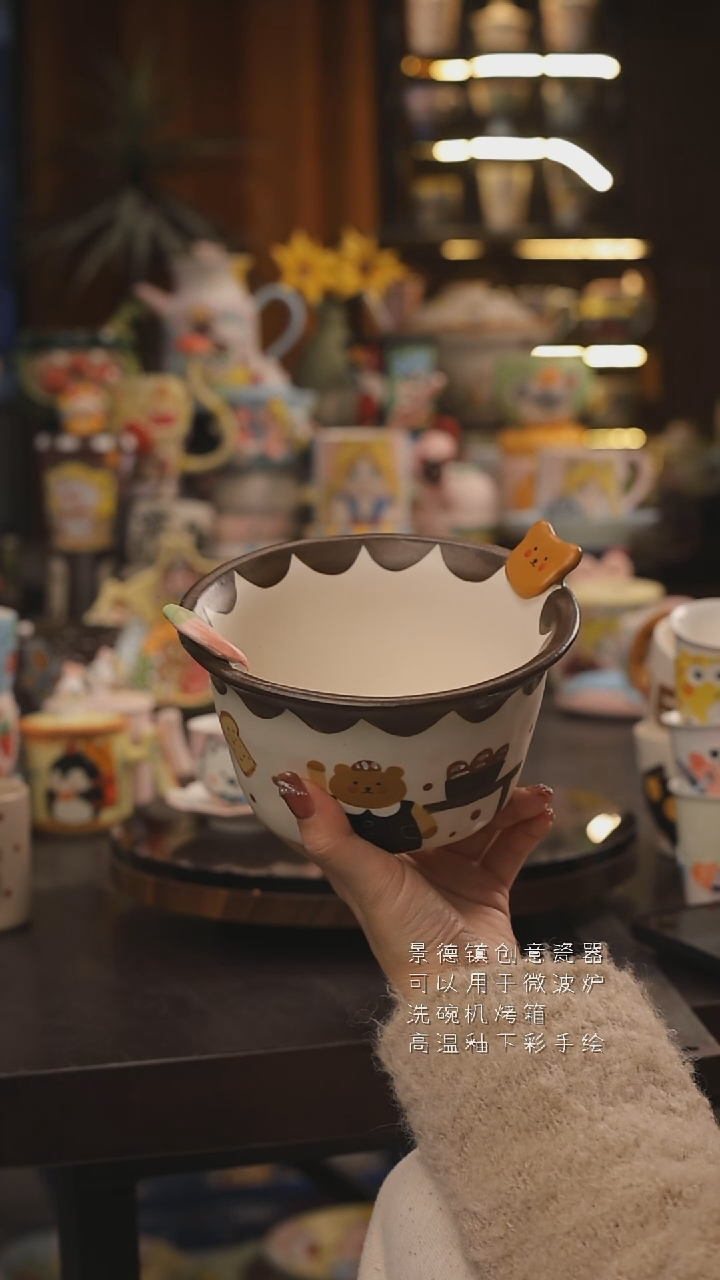 景德镇釉下彩绘设计师款式陶瓷