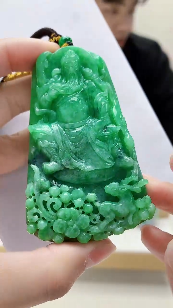 未镶嵌定制翡翠挺*5145lr-毛货挂件2