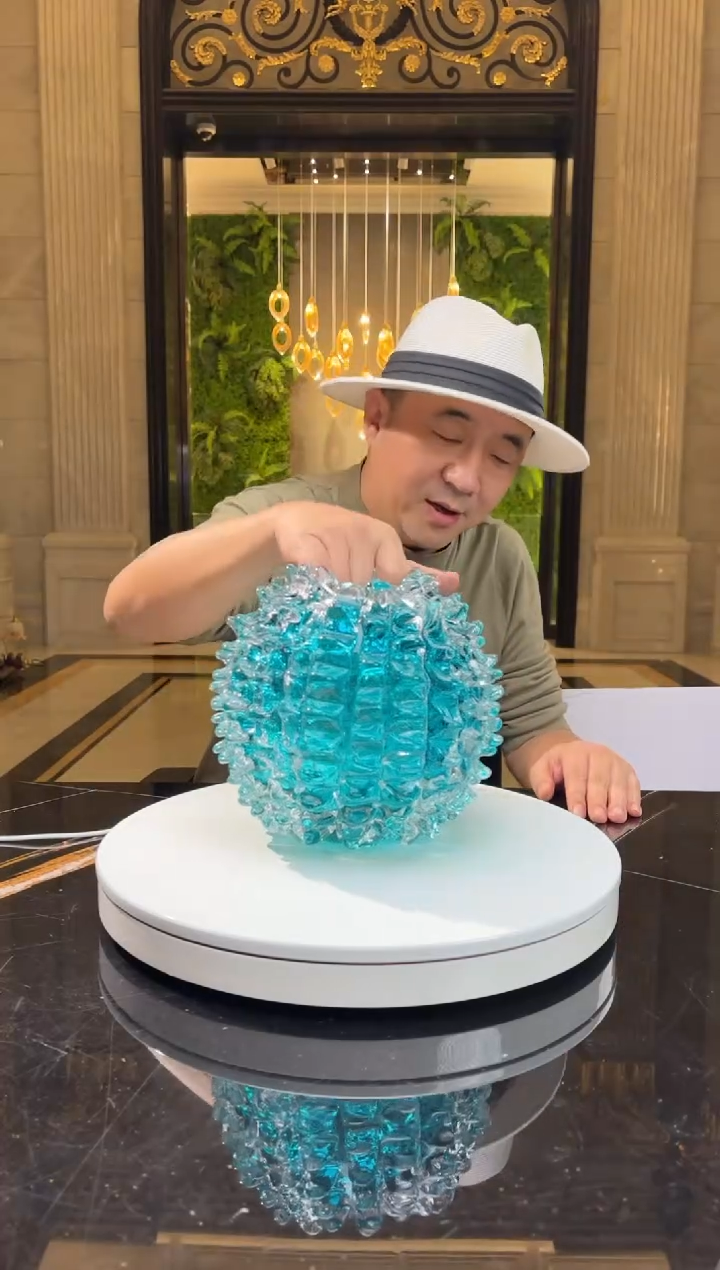 【闪购商品】茶宠AJ03227蓝色小海胆艺术花器