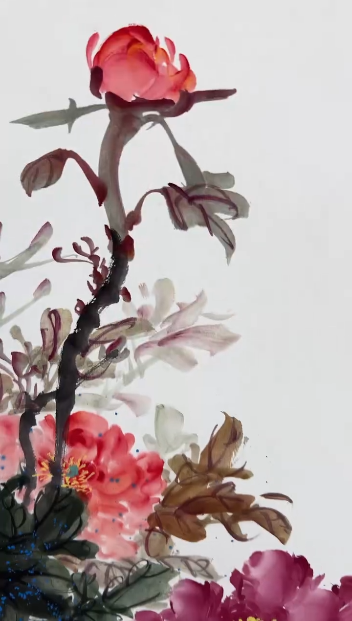 国画刘立荣亲笔绘画手绘作品D3