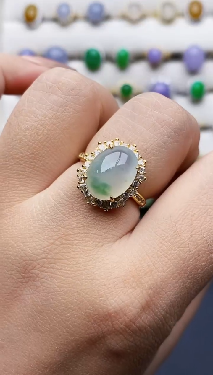 银S925镶嵌戒指翡翠2417