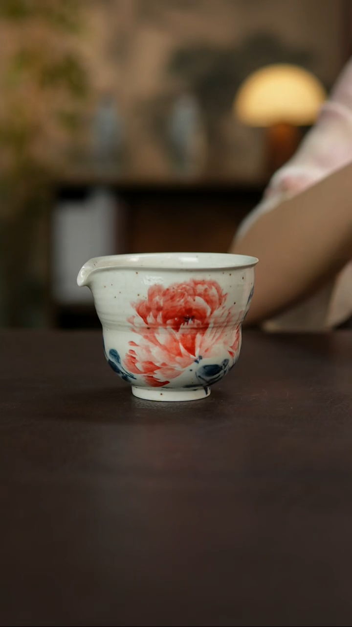 杯景德镇陶瓷杯碗柴烧多人