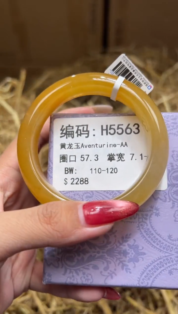 未镶嵌手镯石英质玉H5563
