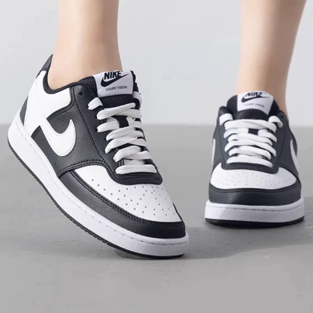 【春上新】NIKE耐克女子COURT运动鞋黑白低帮复古休闲板鞋DH3158003