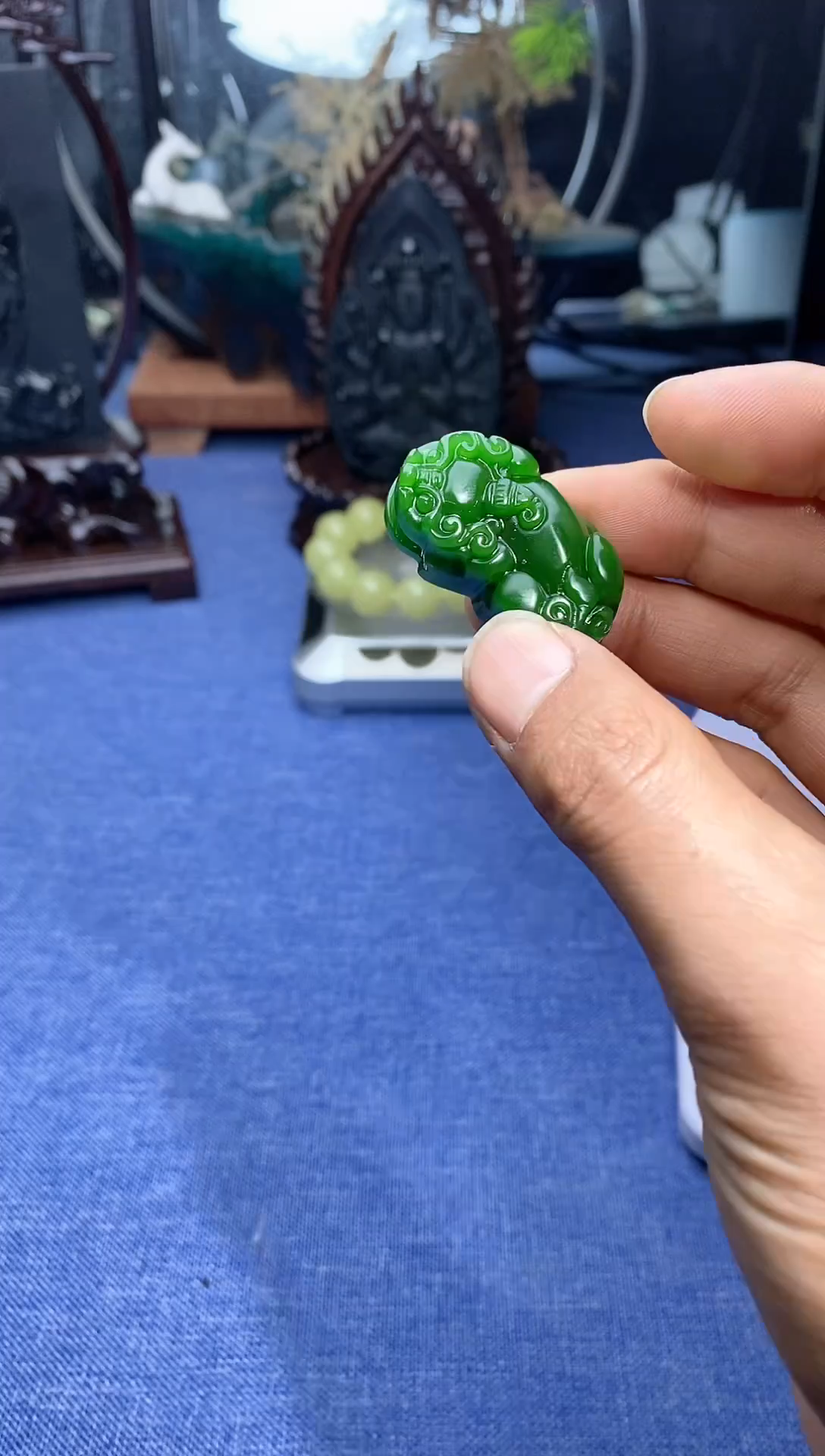 【闪购商品】和田玉颈饰未镶嵌绿貔貅