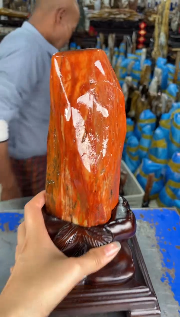 【闪购商品】硅化玉摆件未镶嵌17