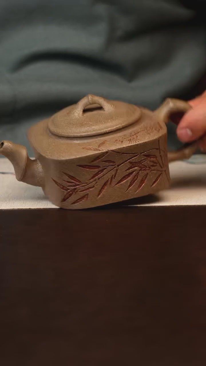 茶壶紫砂原矿紫砂四方青段