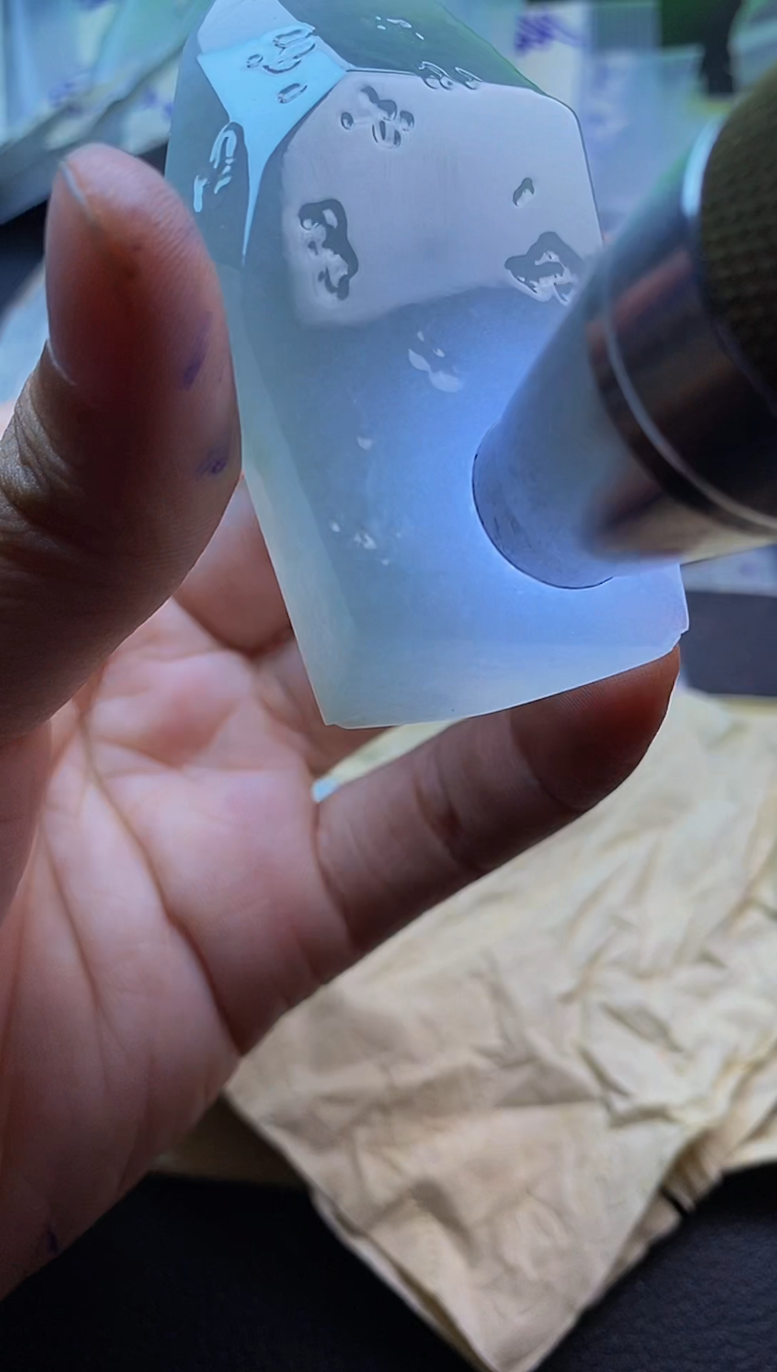 颈饰未镶嵌翡翠冰牌子