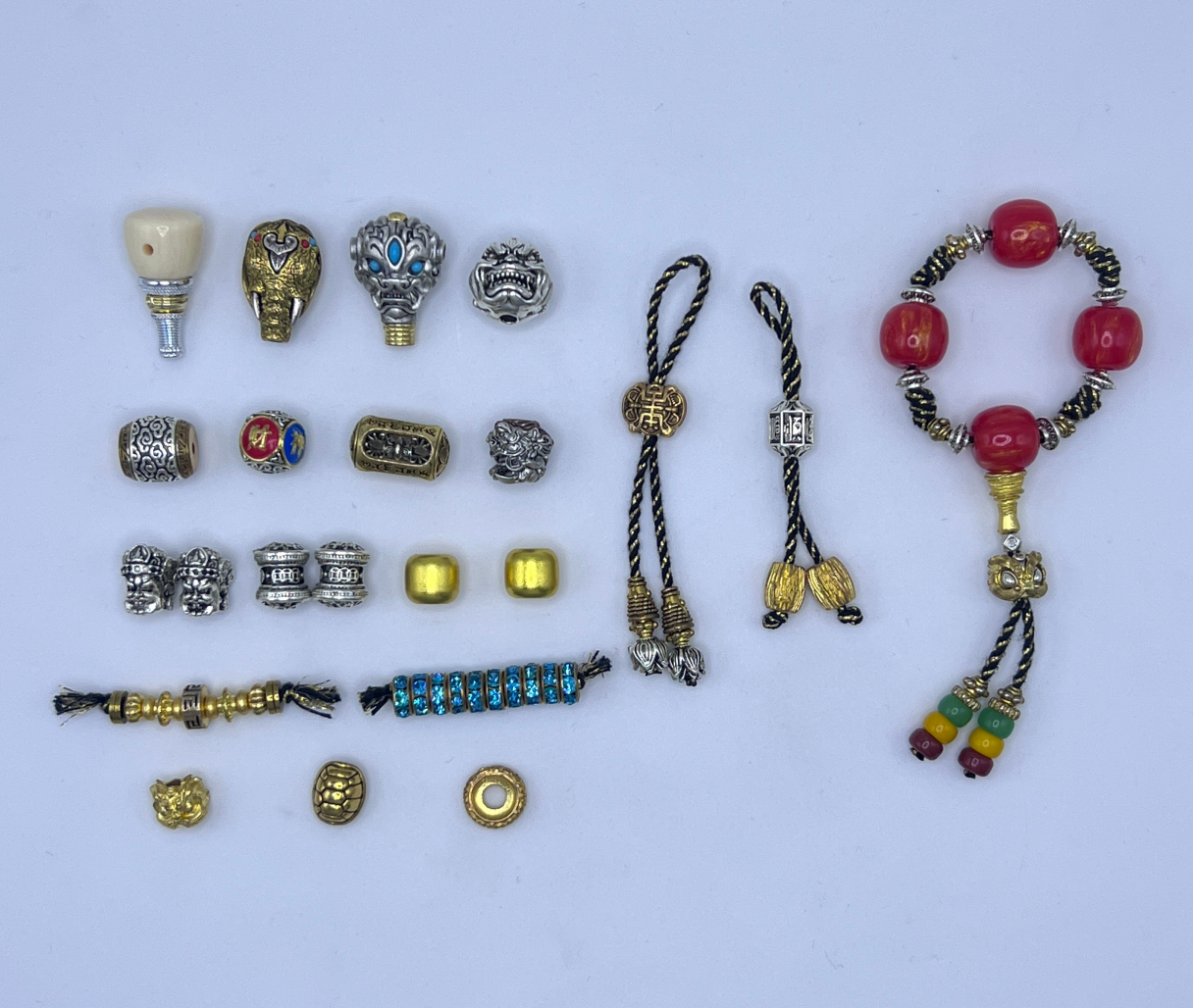 071新款文玩配饰组合三通顶珠腰珠弟子珠