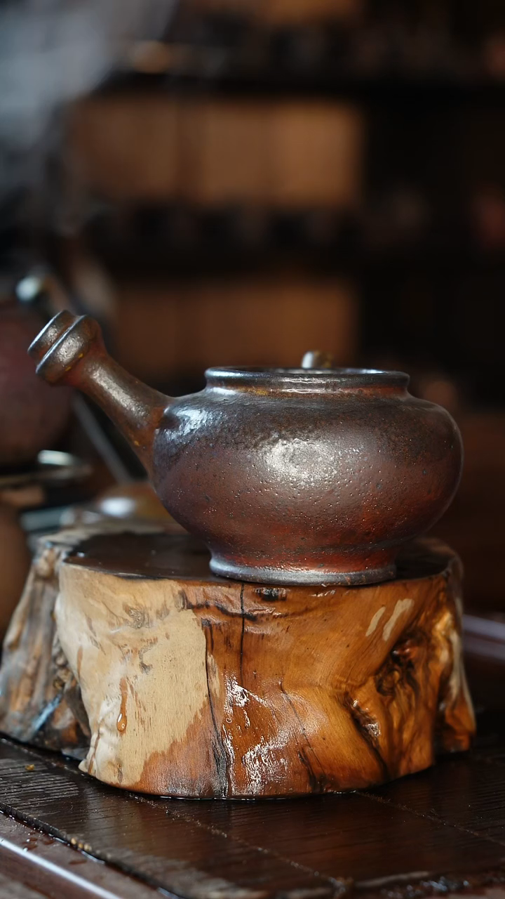 紫砂全手工侧把公道*