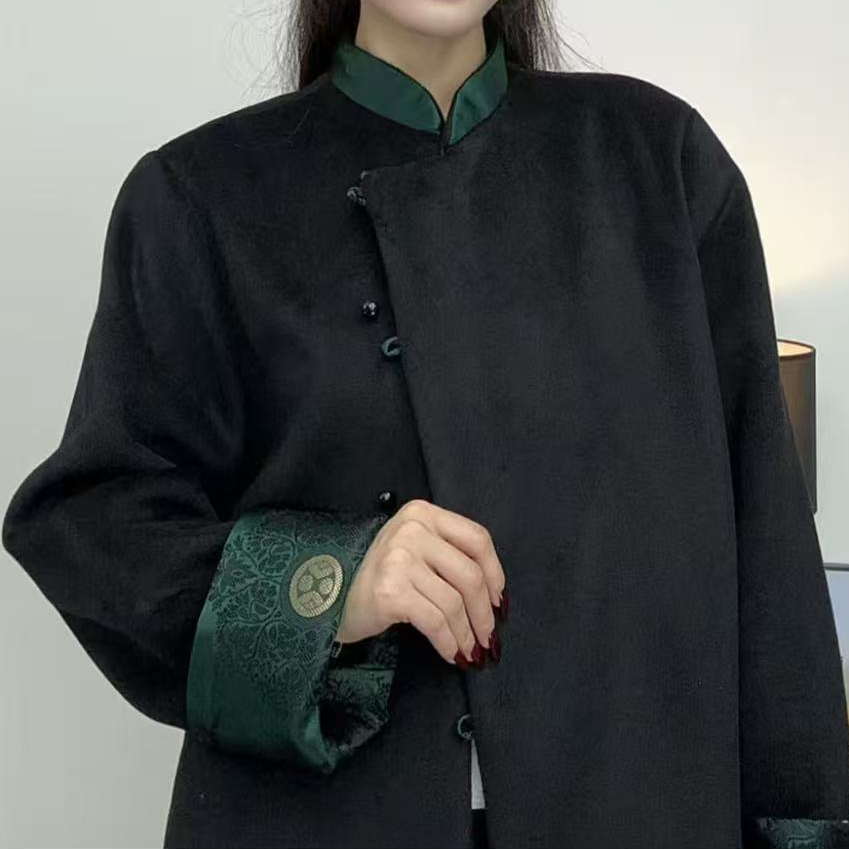 新款藏式秋冬款长衣款经典显瘦百搭民族风小众立领款民族服饰