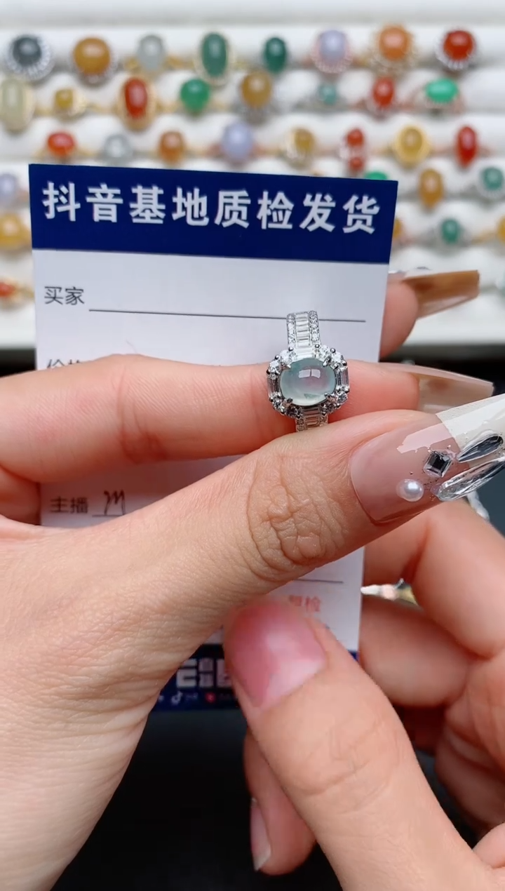 【闪购商品】翡翠戒指银S925镶嵌.............