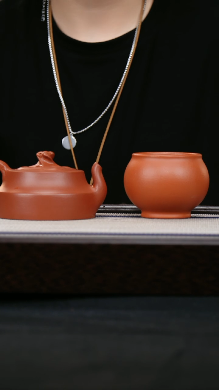 【闪购商品】紫砂茶壶小煤窑朱泥大红袍 海阔天空