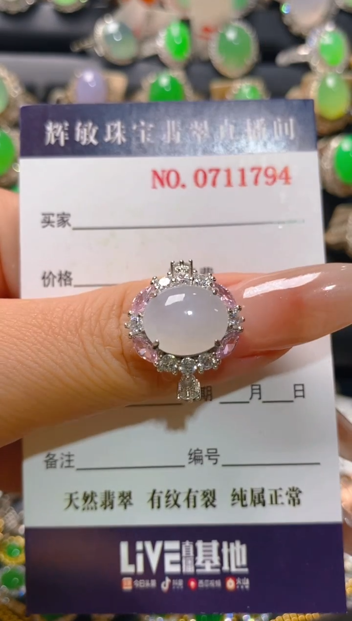 【闪购商品】翡翠耳饰银S925镶嵌天然A货翡翠1