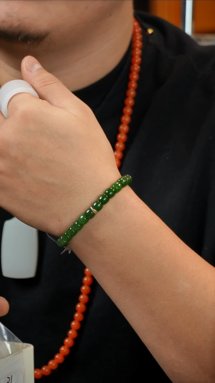 未镶嵌手链和田玉多样性发一件THTY6369