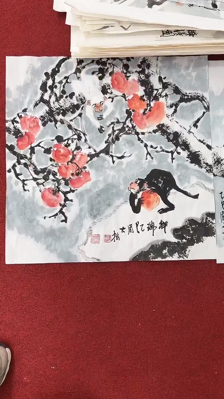 国画周大拙/国画/花鸟