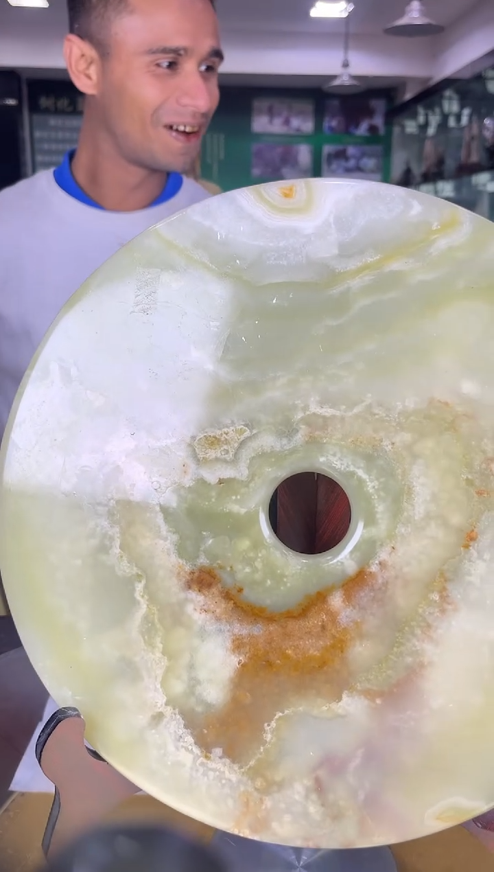 缅甸天然冰玉平安扣