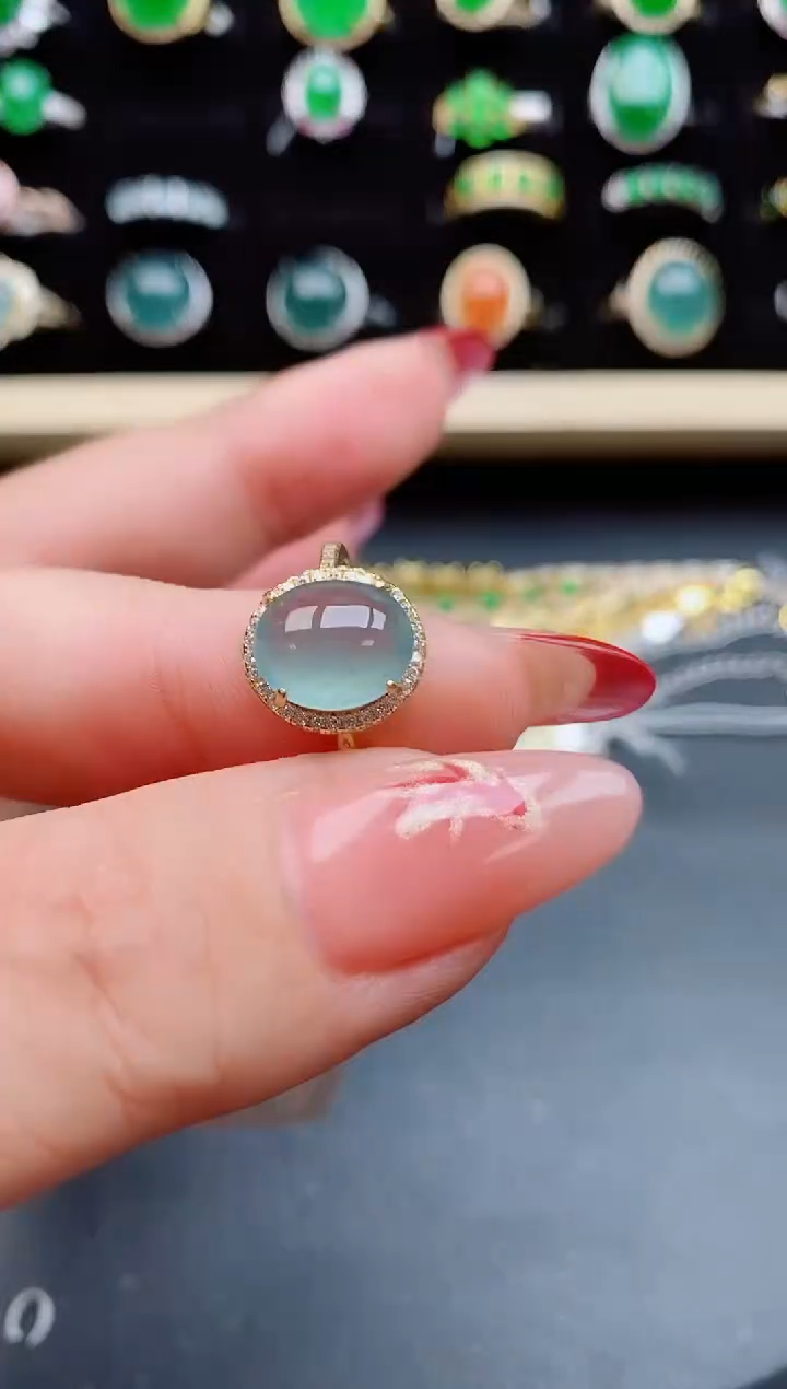 【闪购商品】翡翠戒指银S925镶嵌321321