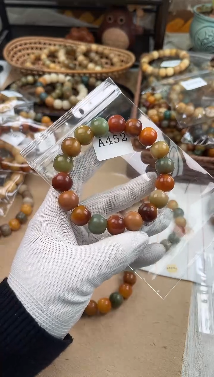 手串菩提根/象牙果童*a452 卡15 干磨