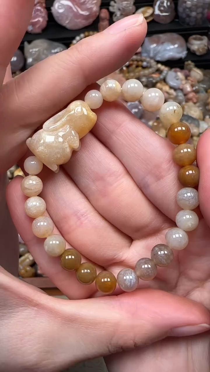 颈饰未镶嵌硅化珊瑚（珊瑚玉）196