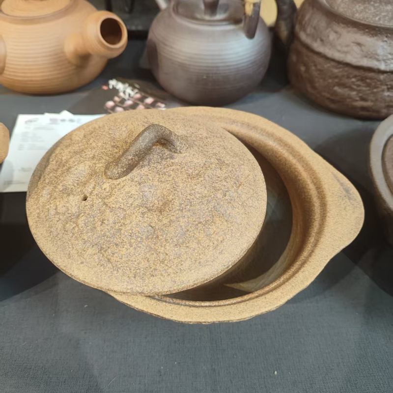 陶迷粗陶熬煮碳炉养生温茶釜新中式茶馆围炉煮茶釜