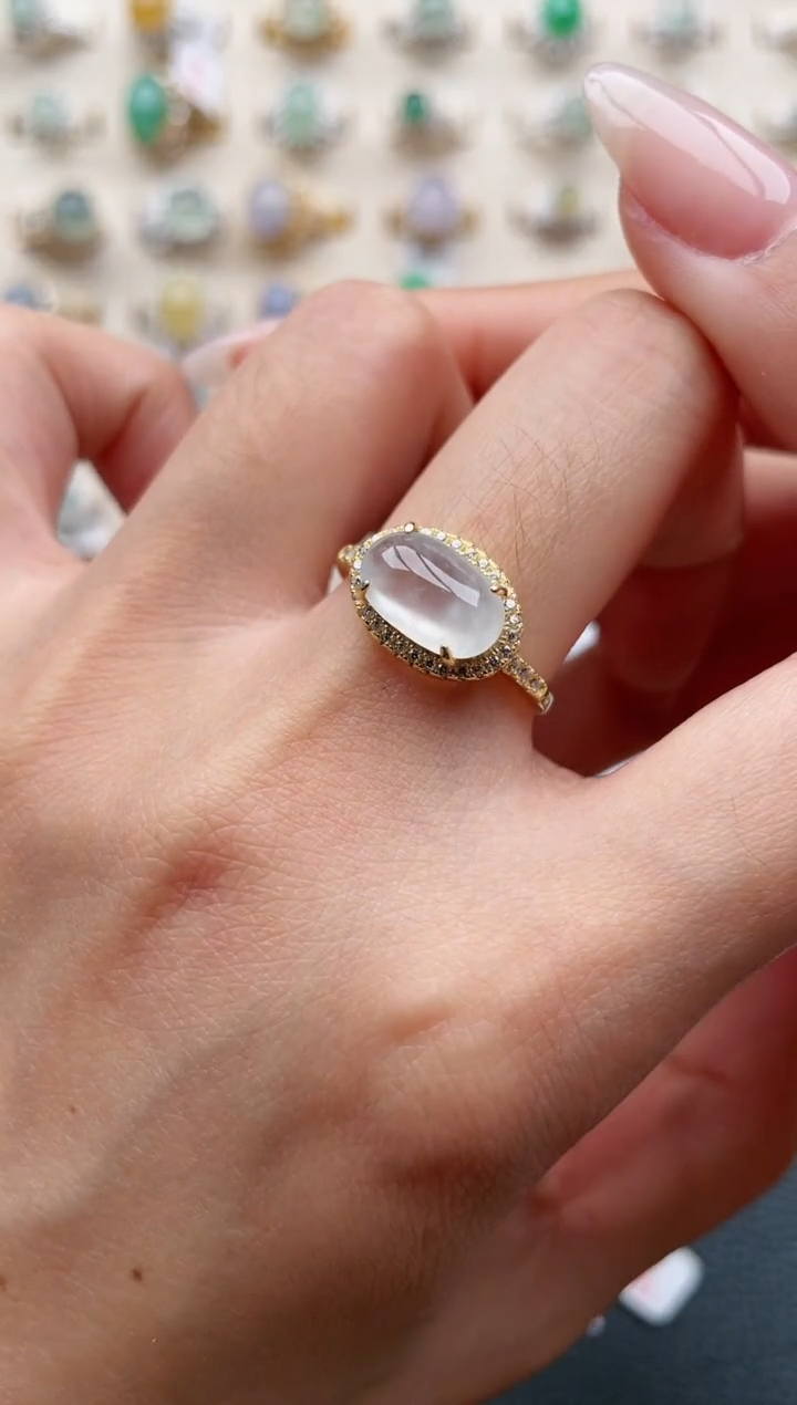 【闪购商品】翡翠戒指银S925镶嵌1111