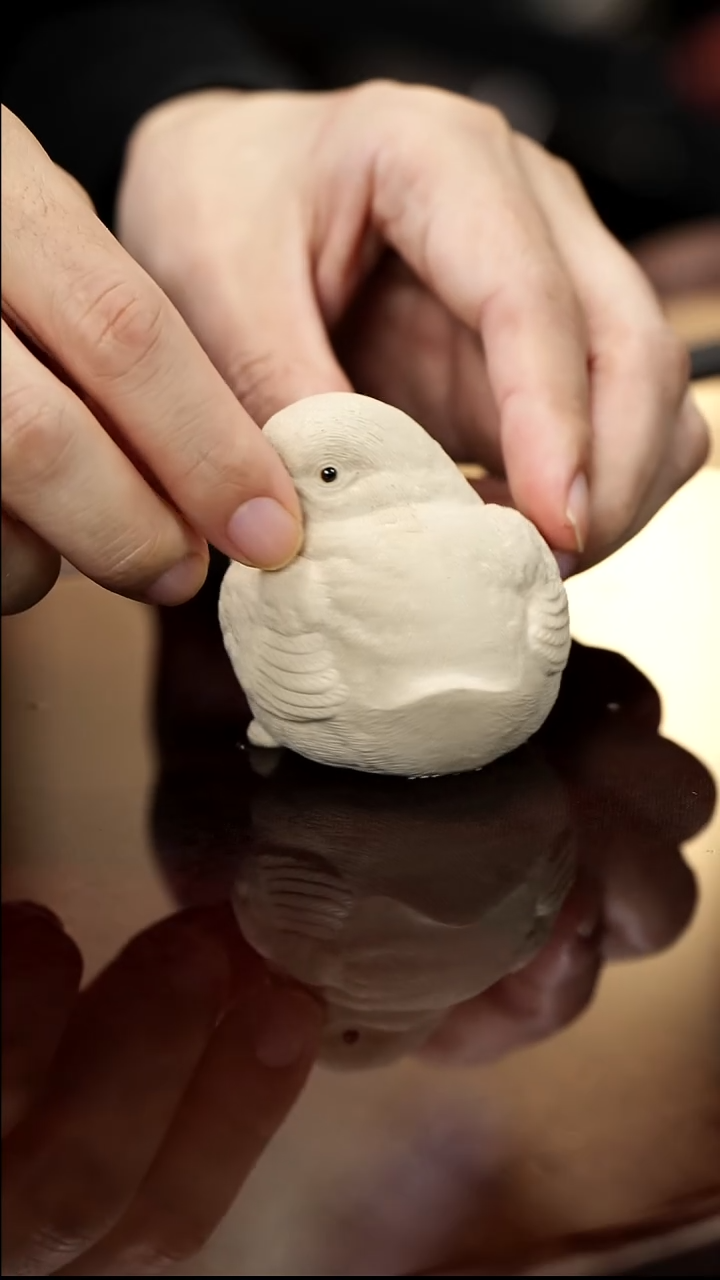 小鸡崽子雕塑茶宠