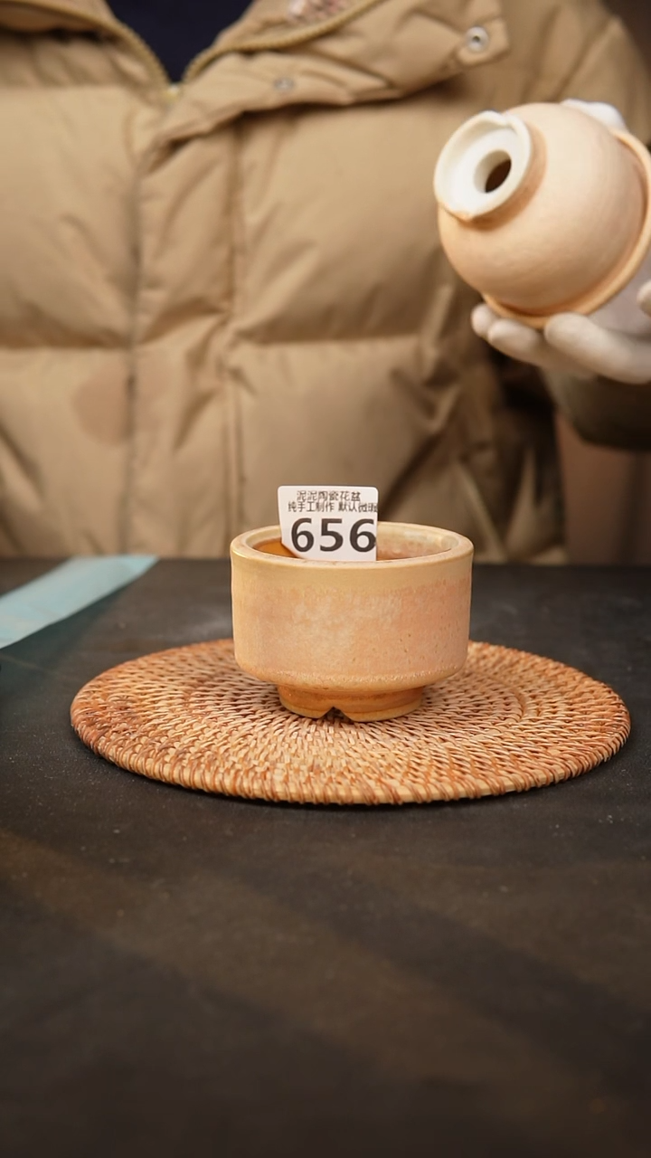 【闪购商品】瓷片656泥泥手工花盆
