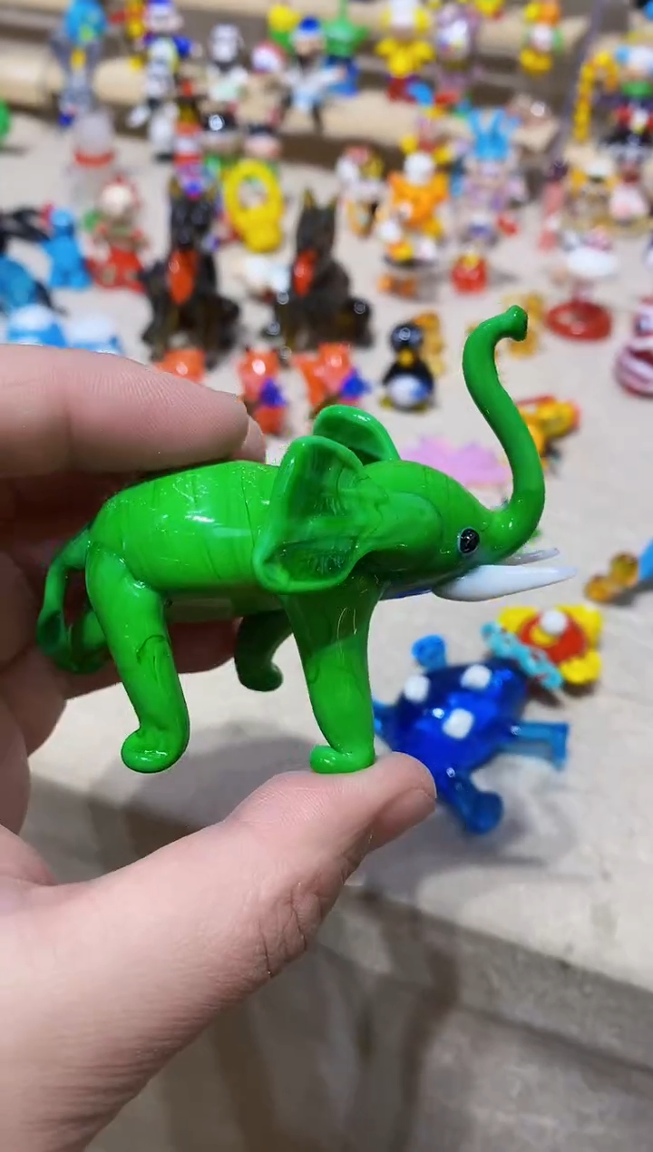 【闪购商品】琉璃手工艺品大象