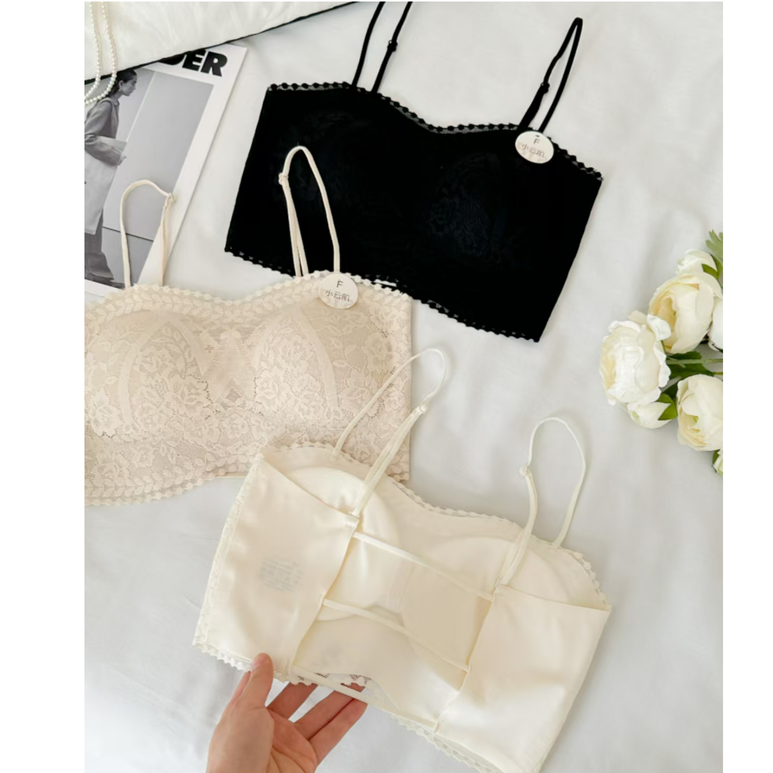 玲玲服饰【1506】小云肌无磁蕾丝美背