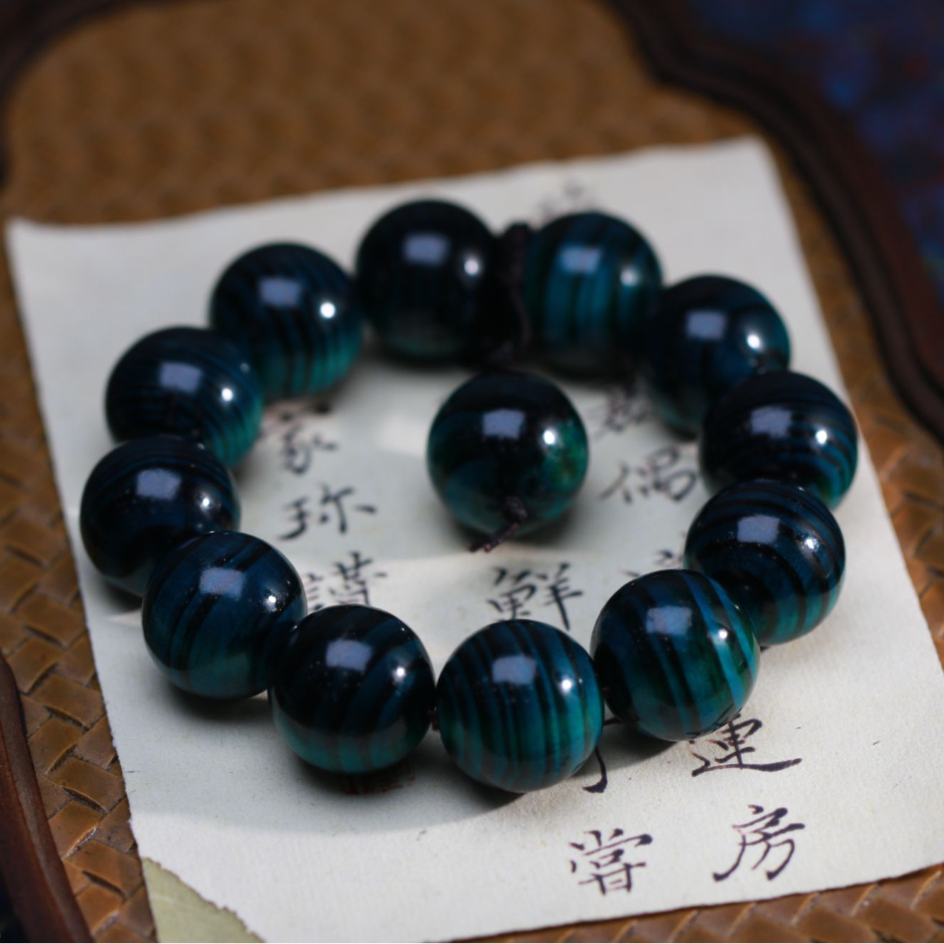 【曹总文玩】沉香木串（多样性发其一)F42