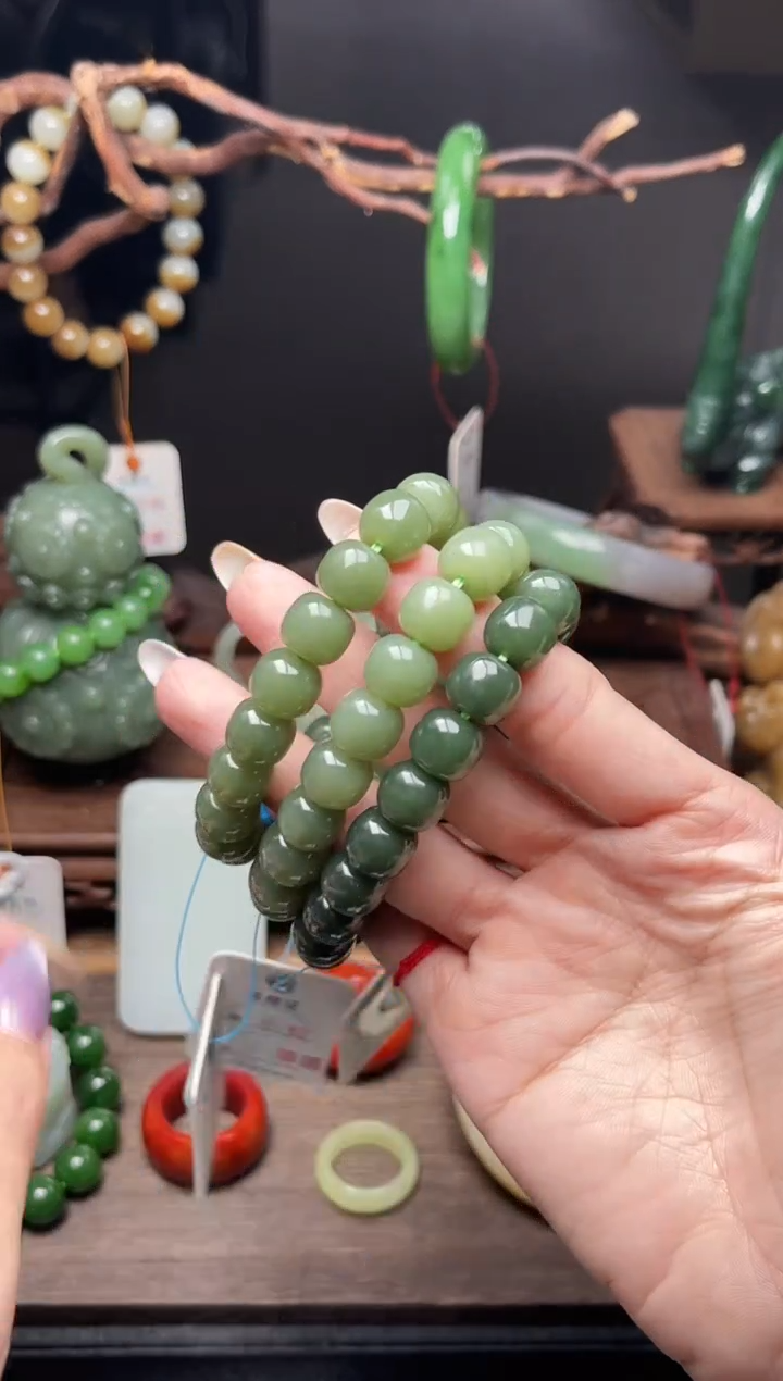 手串未镶嵌和田玉卡11若羌黄口 老型多样性发一