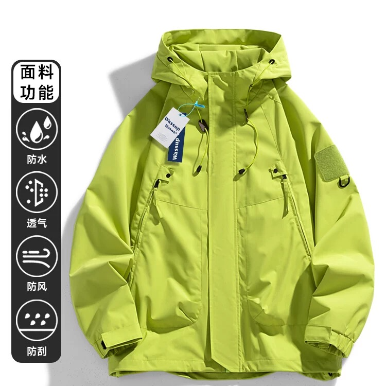 B3春秋季户外冲锋衣女三合一登山服防风防水情侣外套男