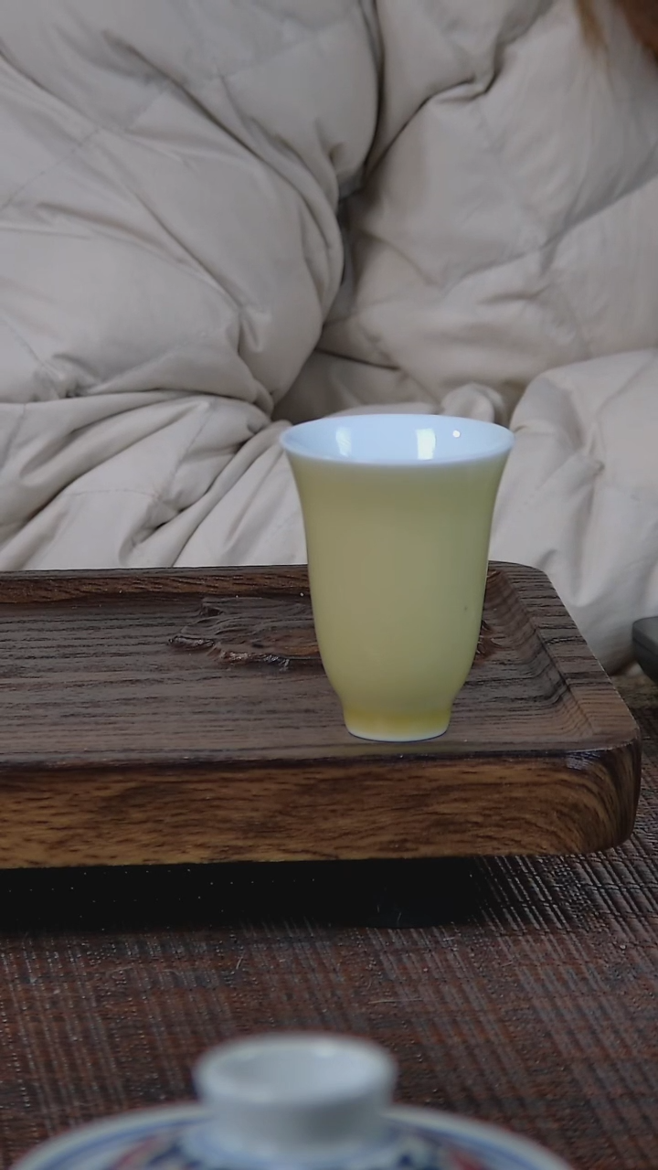【闪购商品】折葵非器手工手绘黄闻香杯