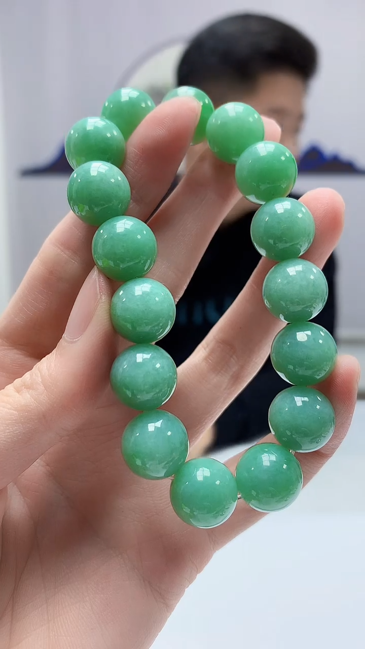 【闪购商品】定制翡翠未镶嵌4917zm-毛货手串264