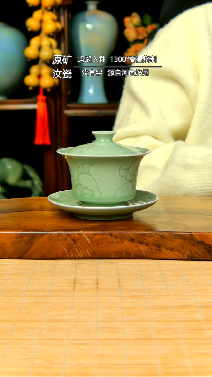 【闪购商品】天青全手工西施壶带两杯不完美