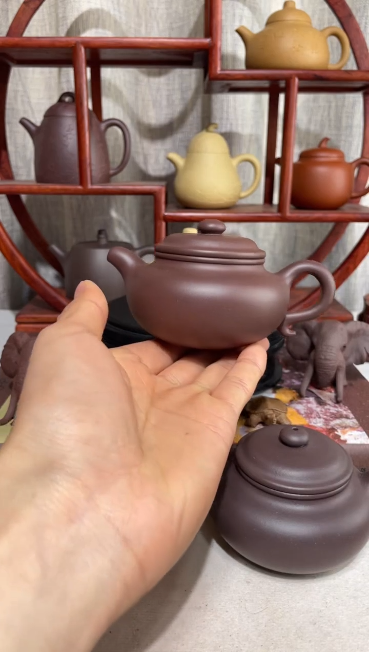 【闪购商品】紫砂茶壶台西底板紫泥大亨仿古160cc 电窑