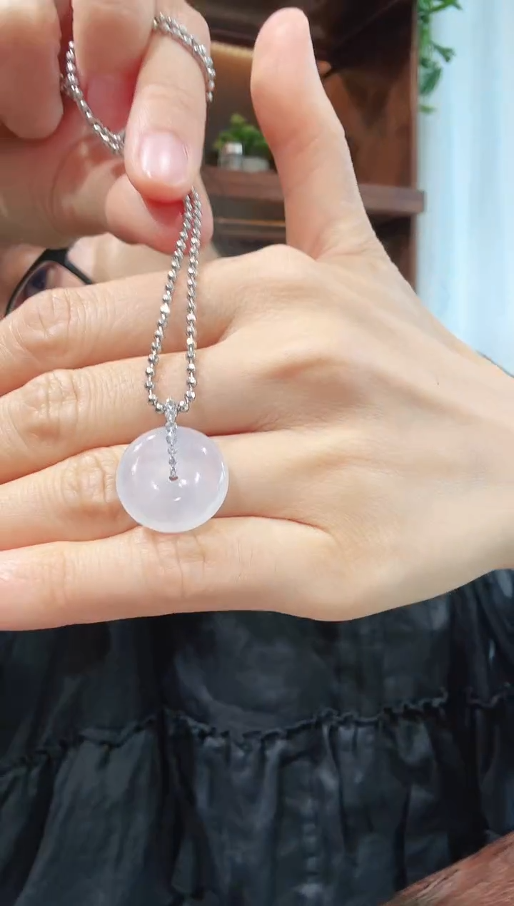 吊坠(不含链)18K金镶嵌翡翠00001800