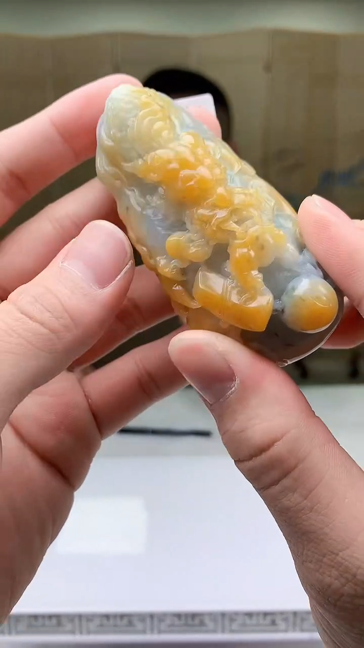 【闪购商品】定制翡翠未镶嵌4812bb-毛货挂件72