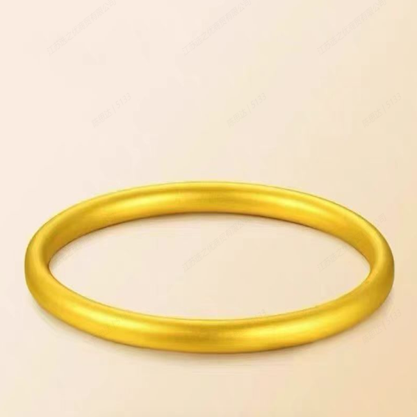 【云总甄选】足金999古法传承妈妈礼物实心素圈手镯【GZP】