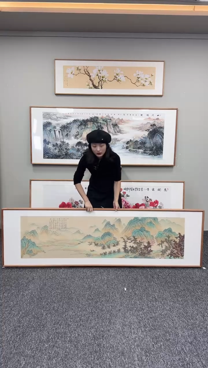 国画千里江山210*60
