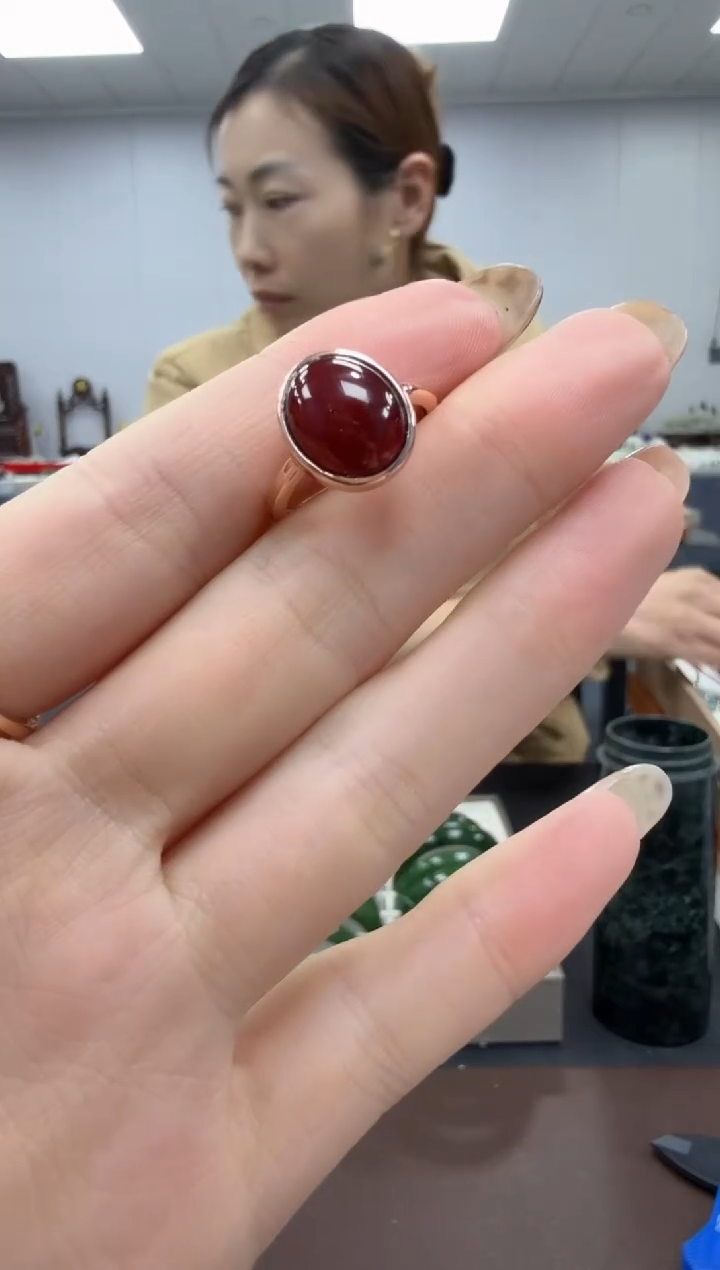 未镶嵌血珀戒指多样性发其一zj