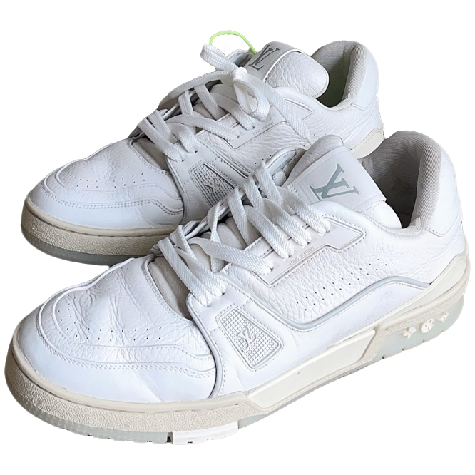 95新 LouisVuitton/路易威登  Trainer白水泥休闲鞋 41.5码d4323