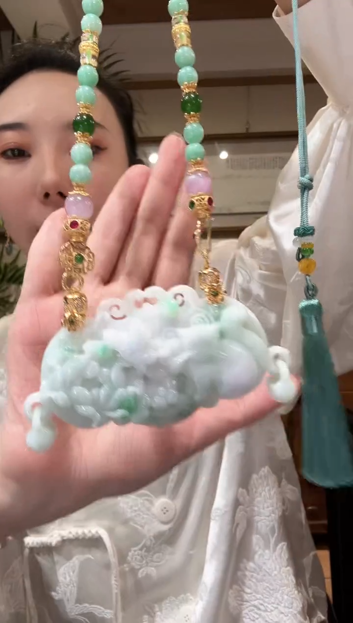 【闪购商品】翡翠颈饰未镶嵌国风